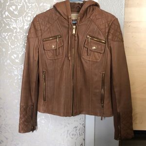 Michael Kors 100% genuine leather Motostyle jacket